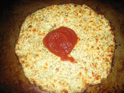 Cauliflower & Light Mozzarella Cheese Pizza Crust 