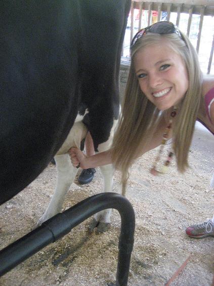Me and Ellie the Cow