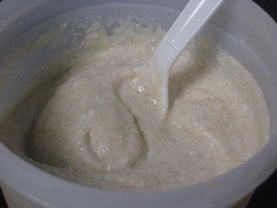 apple & cottage cheese blended
